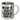 Eat sleep game repeat – Edelstahlbecher 400 ml – Silber – Ohne Deckel und Karabiner – Ansicht 1 #farbe_silber