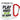 Play hard or go home – Karabinerbecher 330 ml – Weiß/Rot – Ohne Deckel – Ansicht 1 #farbe_weiss-rot