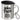 Bonus-Papa – nicht in meiner DNA, aber in meinem Herzen – Edelstahlbecher 400 ml – Silber – Mit Deckel und Karabiner – Ansicht 1 #farbe_silber