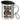 Anti-Stress Tasse für Baristas – Edelstahlbecher 400 ml – Silber – Mit Deckel und Karabiner – Ansicht 1 #farbe_silber