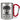 Schonend behandeln, das gute Stück ist 90 Jahre – Karabinerbecher 330 ml – Silber/Rot – Ohne Deckel – Ansicht 1 #farbe_silber-rot