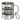 Ich bin Weltenbummler, was ist deine Superkraft? – Edelstahlbecher 400 ml – Silber – Mit Karabiner – Ansicht 1 #farbe_silber