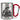 Fisch-Flüsterer – Karabinerbecher 330 ml – Silber/Rot – Ohne Deckel – Ansicht 1 #farbe_silber-rot