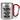 Lieber Bruder, ich habe versucht, für dich das beste Geschenk zu finden – Karabinerbecher 330 ml – Silber/Rot – Ohne Deckel – Ansicht 1 #farbe_silber-rot