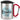 Lieblings-Bruder – Karabinerbecher 330 ml – Silber/Rot – Mit Deckel – Ansicht 1 #farbe_silber-rot