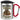 Anti-Stress Tasse für Schreiner – Karabinerbecher 330 ml – Silber/Rot – Mit Deckel – Ansicht 1 #farbe_silber-rot