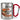 Die tut nix, die will nur lesen – Karabinerbecher 330 ml – Silber/Rot – Ohne Deckel – Ansicht 1 #farbe_silber-rot