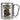 Anti-Stress Tasse fürs Fotografieren – Karabinerbecher 330 ml – Silber/Silber – Ohne Deckel – Ansicht 1 #farbe_silber-silber