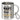 Ich arbeite hart, damit mein Hund sein Luxusleben genießen kann – Edelstahlbecher 400 ml – Silber – Mit Karabiner – Ansicht 1 #farbe_silber