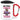 Anti-Stress Tasse fürs Yoga – Karabinerbecher 330 ml – Weiß/Rot – Mit Deckel – Ansicht 1 #farbe_weiss-rot