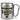 Traue keiner Referendarin, die heute noch keinen Kaffee hatte – Karabinerbecher 330 ml – Silber/Silber – Ohne Deckel – Ansicht 1 #farbe_silber-silber