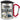 Home is where the Stellplatz is – Karabinerbecher 330 ml – Silber/Rot – Mit Deckel – Ansicht 1 #farbe_silber-rot