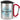 Lieblings-Schwiegersohn – Karabinerbecher 330 ml – Silber/Rot – Mit Deckel – Ansicht 1 #farbe_silber-rot