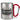 Karnevals-Treibstoff – Karabinerbecher 330 ml – Silber/Rot – Ohne Deckel – Ansicht 1 #farbe_silber-rot