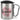 Lieblings-Friseurin – Karabinerbecher 330 ml – Silber/Silber – Mit Deckel – Ansicht 1 #farbe_silber-silber