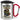 Anti-Stress Tasse fürs Fotografieren – Karabinerbecher 330 ml – Silber/Rot – Mit Deckel – Ansicht 1 #farbe_silber-rot