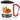 Mettarbeiter des Monats – Karabinerbecher 330 ml – Weiß/Rot – Mit Deckel – Ansicht 1 #farbe_weiss-rot