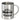 Wandercrew personalisiert mit Namen – Edelstahlbecher 400 ml – Silber – Ohne Deckel und Karabiner – Ansicht 1 #farbe_silber