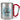 Lieblings-Sohn – Karabinerbecher 330 ml – Silber/Rot – Ohne Deckel – Ansicht 1 #farbe_silber-rot