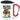 Anti-Stress Tasse für Hundeeltern – Karabinerbecher 330 ml – Weiß/Rot – Mit Deckel – Ansicht 1 #farbe_weiss-rot