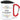Blöde Kackscheiße – Flowers – Karabinerbecher 330 ml – Weiß/Rot – Mit Deckel – Ansicht 1 #farbe_weiss-rot