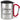 Glühwein reimt sich perfekt auf: Ich komme morgen später zur Arbeit – Karabinerbecher 330 ml – Silber/Rot – Mit Deckel – Ansicht 1 #farbe_silber-rot