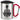 So sieht der beste Lkw-Fahrer der Welt aus! – Karabinerbecher 330 ml – Silber/Rot – Mit Deckel – Ansicht 1 #farbe_silber-rot
