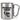 Glückwunsch, du wirst Opa – Karabinerbecher 330 ml – Silber/Silber – Ohne Deckel – Ansicht 1 #farbe_silber-silber