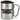 Ich arbeite nur hier, damit ich mir mehr Wein kaufen kann – Karabinerbecher 330 ml – Silber/Silber – Mit Deckel – Ansicht 1 #farbe_silber-silber