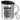 Mama kann vieles ersetzen, aber niemand kann Mama ersetzen – Edelstahlbecher 400 ml – Silber – Mit Deckel und Karabiner – Ansicht 1 #farbe_silber