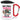 Anti-Stress Tasse für die Prüfungsphase – Karabinerbecher 330 ml – Weiß/Rot – Mit Deckel – Ansicht 1 #farbe_weiss-rot