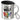 Die Welt ist bunt – Edelstahlbecher 400 ml – Silber – Mit Deckel und Karabiner – Ansicht 1 #farbe_silber