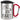 Färt – Karabinerbecher 330 ml – Silber/Rot – Mit Deckel – Ansicht 1 #farbe_silber-rot