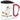 Gans gechillt – Karabinerbecher 330 ml – Weiß/Rot – Mit Deckel – Ansicht 1 #farbe_weiss-rot