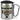 Traue keiner Kosmetikerin, die heute noch keinen Kaffee hatte – Karabinerbecher 330 ml – Silber/Silber – Mit Deckel – Ansicht 1 #farbe_silber-silber