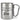 Durchhalten – später gibt es Bier – Karabinerbecher 330 ml – Silber/Silber – Ohne Deckel – Ansicht 1 #farbe_silber-silber