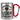Bundesinstitut für leckeres Käffchen – Karabinerbecher 330 ml – Silber/Rot – Ohne Deckel – Ansicht 1 #farbe_silber-rot