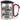 Home is where you park it – Karabinerbecher 330 ml – Silber/Rot – Mit Deckel – Ansicht 1 #farbe_silber-rot