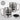 Kein Talent, nur Training – Pixel – Karabinerbecher 330 ml – Silber/Silber – Mit Deckel – Ansicht 3 #farbe_silber-silber