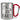 Färt – Karabinerbecher 330 ml – Silber/Rot – Ohne Deckel – Ansicht 1 #farbe_silber-rot
