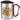 Spritz up your life – Karabinerbecher 330 ml – Silber/Rot – Mit Deckel – Ansicht 1 #farbe_silber-rot