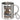 Anti-Stress Tasse fürs Töpfern – Edelstahlbecher 400 ml – Silber – Mit Karabiner – Ansicht 1 #farbe_silber