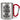 Es gibt so viele Papas auf der Welt und ich hab den Besten – Karabinerbecher 330 ml – Silber/Rot – Ohne Deckel – Ansicht 1 #farbe_silber-rot