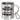 Ich bin Paketbotin, was ist deine Superkraft? – Edelstahlbecher 400 ml – Silber – Mit Karabiner – Ansicht 1 #farbe_silber