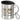 Schaf, unschaf – Edelstahlbecher 400 ml – Silber – Mit Deckel und Karabiner – Ansicht 1 #farbe_silber
