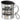 Ich bin Architekt, was ist deine Superkraft? – Edelstahlbecher 400 ml – Silber – Mit Deckel und Karabiner – Ansicht 1 #farbe_silber