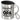 Ruhestand – ich bin jetzt Opa in Vollzeit – Edelstahlbecher 400 ml – Silber – Mit Deckel und Karabiner – Ansicht 1 #farbe_silber