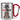 Ich brauche mal ’ne Muhnute – Karabinerbecher 330 ml – Silber/Rot – Ohne Deckel – Ansicht 1 #farbe_silber-rot