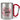 Lieblings-Tante – Karabinerbecher 330 ml – Silber/Rot – Ohne Deckel – Ansicht 1 #farbe_silber-rot