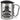 10 Jahre im Dienst – Jubiläum – Karabinerbecher 330 ml – Silber/Silber – Mit Deckel – Ansicht 1 #farbe_silber-silber